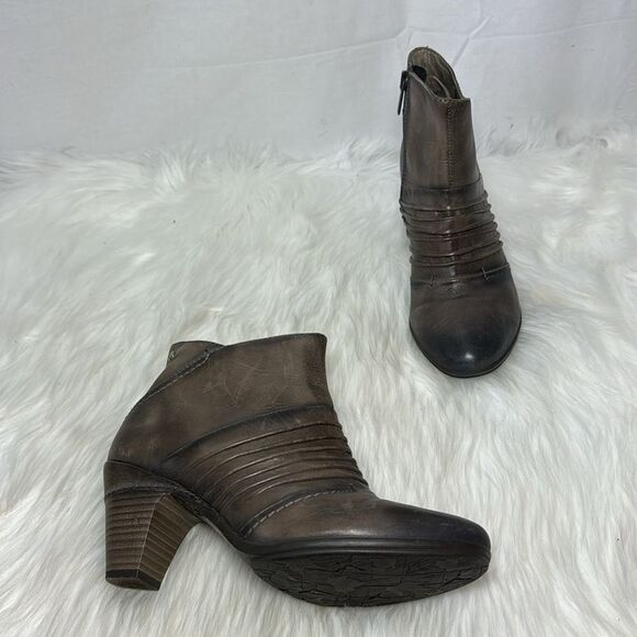 Pikolinos 867-5308 Brown Leather Side Zip Booties Sz 37/US 6.5-7 - Picture 1 of 8